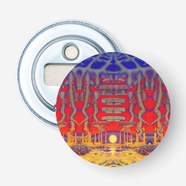 Psychedelic Dreamland Bottle Opener (Front)