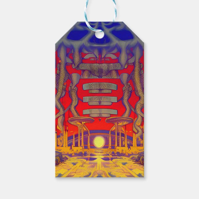 Psychedelic Dreamland Gift Tags (Front)