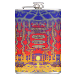Psychedelic Dreamland Hip Flask
