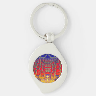 Psychedelic Dreamland Key Ring