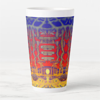 Psychedelic Dreamland Latte Mug