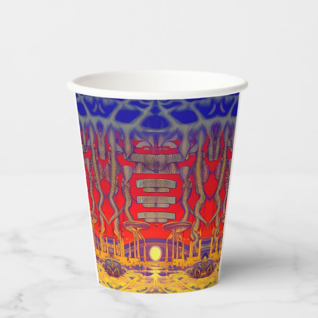 Psychedelic Dreamland Paper Cups (Front)