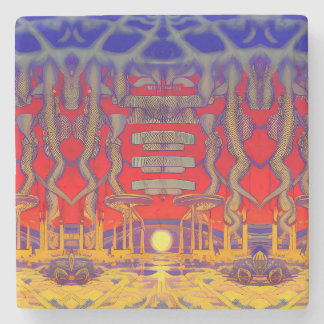 Psychedelic Dreamland Stone Coaster