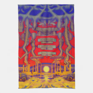 Psychedelic Dreamland Tea Towel