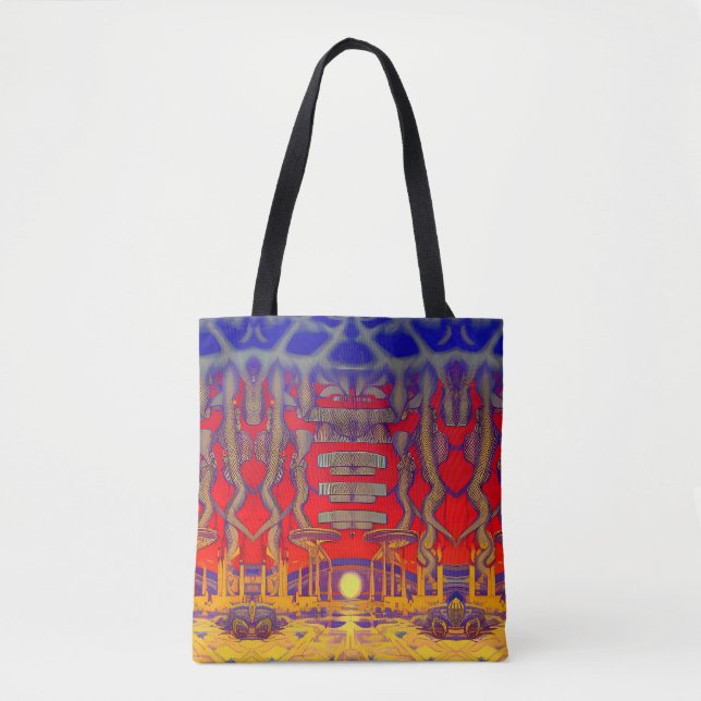 Psychedelic Dreamland Tote Bag (Front)
