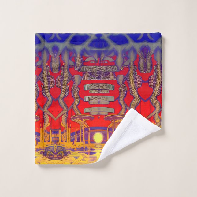 Psychedelic Dreamland Wash Cloth (Wash Cloth)