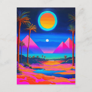 Psychedelic Egypt  Postcard