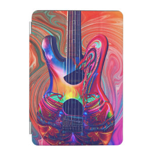 Psychedelic Electric Acoustic Semi Guitars Art    iPad Mini Cover