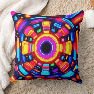 Psychedelic Energy Burst Cushion