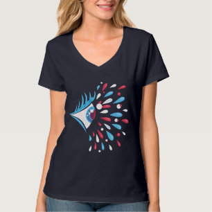 Psychedelic Eye Bright Colourful Splash T-Shirt