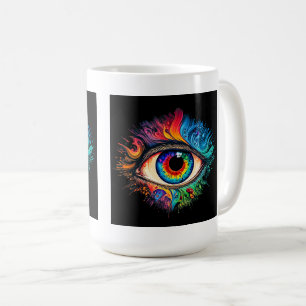 Psychedelic Eye Classic Mug, 15 oz  Coffee Mug