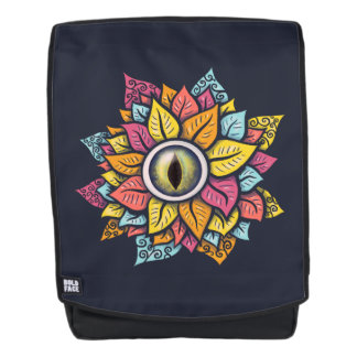  Psychedelic Eye Flower - Colourful Trippy Art  Backpack