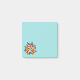 Psychedelic Eye Flower Spooky Colourful Post-it Notes