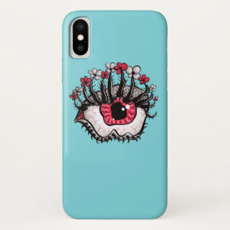 Psychedelic Eye Melt Creepy Dark Art iPhone X Case