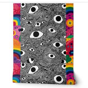 Psychedelic Eye Pattern Wallpaper - Trippy Optical