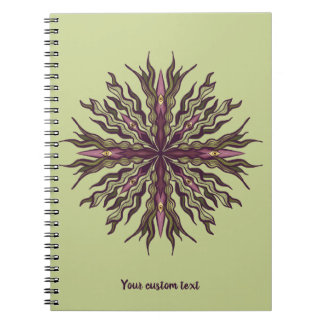 Psychedelic Eye Plant - Surreal Botanical Mandala Notebook