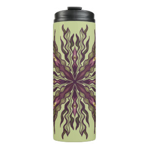 Psychedelic Eye Plant - Surreal Botanical Mandala Thermal Tumbler