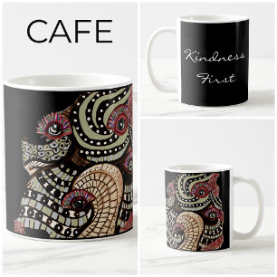 Psychedelic Eye Tentacles Abstract Art  Coffee Mug