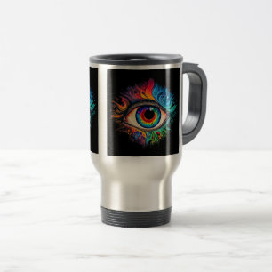 Psychedelic Eye Travel/Commuter Mug, 15 oz  Travel Mug