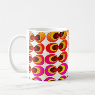Psychedelic fabric coffee mug