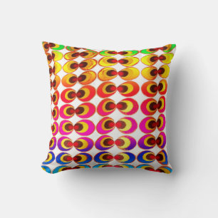 Psychedelic fabric cushion