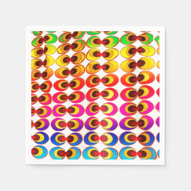 Psychedelic fabric napkin (Front)