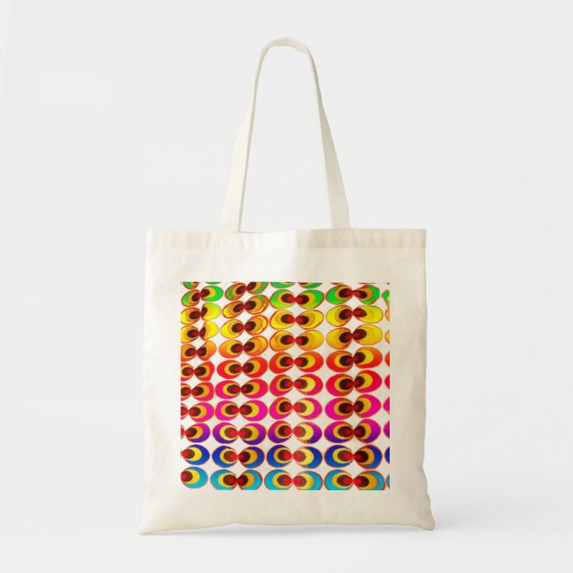 Psychedelic fabric tote bag (Front)