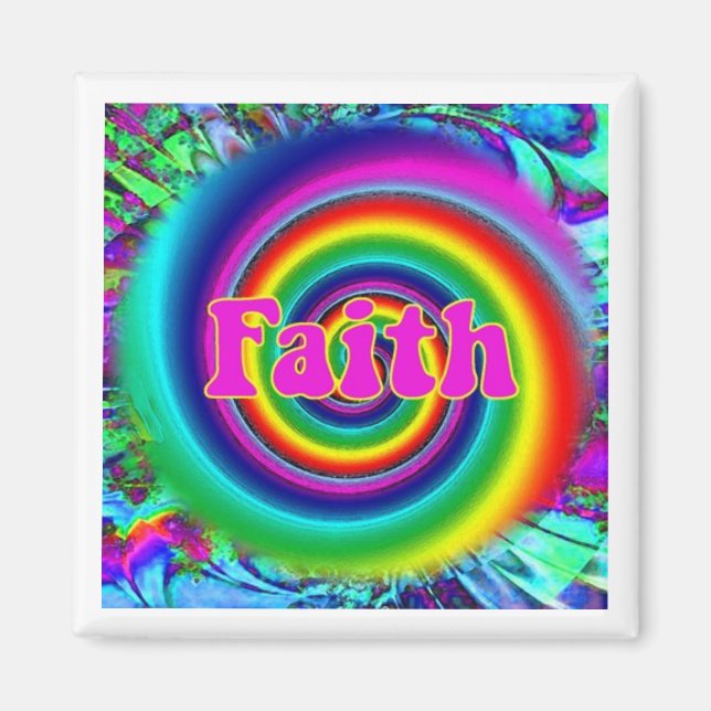 Psychedelic Faith Magnet (Front)