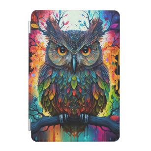 Psychedelic Fantasy Hippy Owl iPad Mini Cover