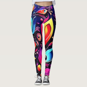 Psychedelic Feather Dream Leggings