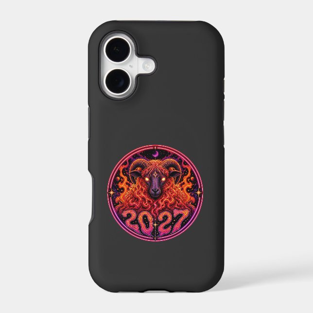 Psychedelic Fire Ram Aries  (Back)