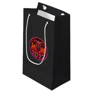Psychedelic Fire Ram Aries Small Gift Bag