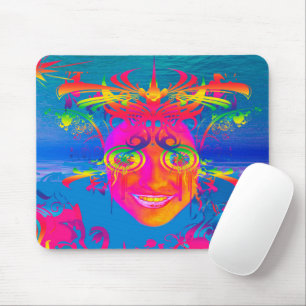Psychedelic Fish Mouse Mat