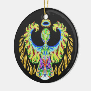 Psychedelic Flash ~Christmas~Ornament Ceramic Tree Decoration