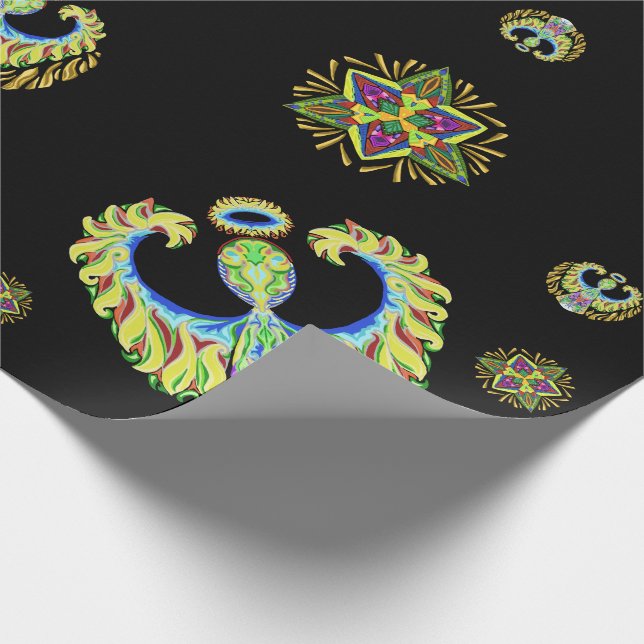 Psychedelic Flash ~Christmas~ Wrapping Paper (Corner)