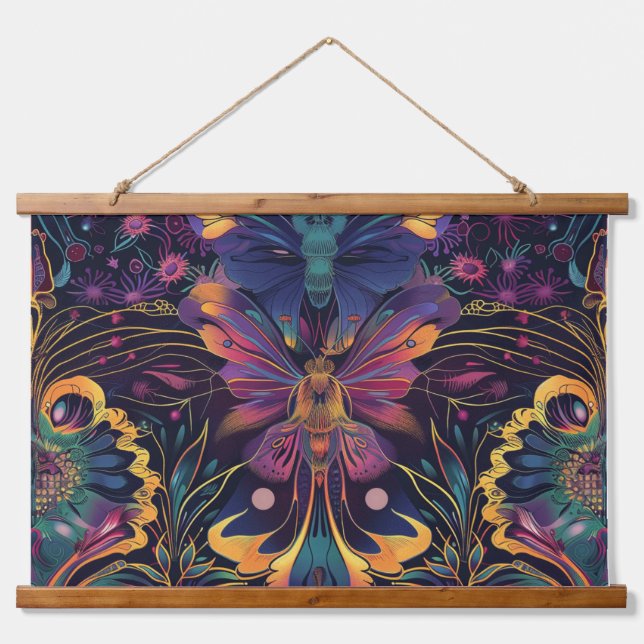 Psychedelic Flight Tapestry Botanical (Front)