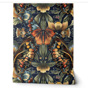 Psychedelic Flight Tapestry Botanical Wallpaper
