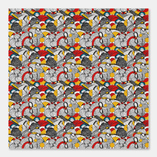 Psychedelic Floral Frenzy: A Vibrant Pattern Wallpaper