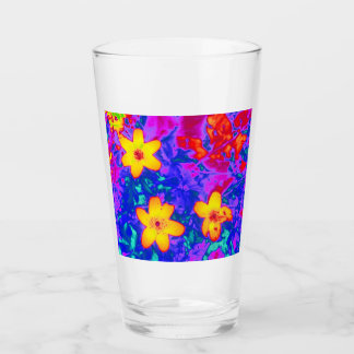 psychedelic flowers 4 glass
