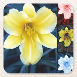Psychedelic Flowers - Colourful Coaster