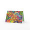 psychedelic flowers greeting card