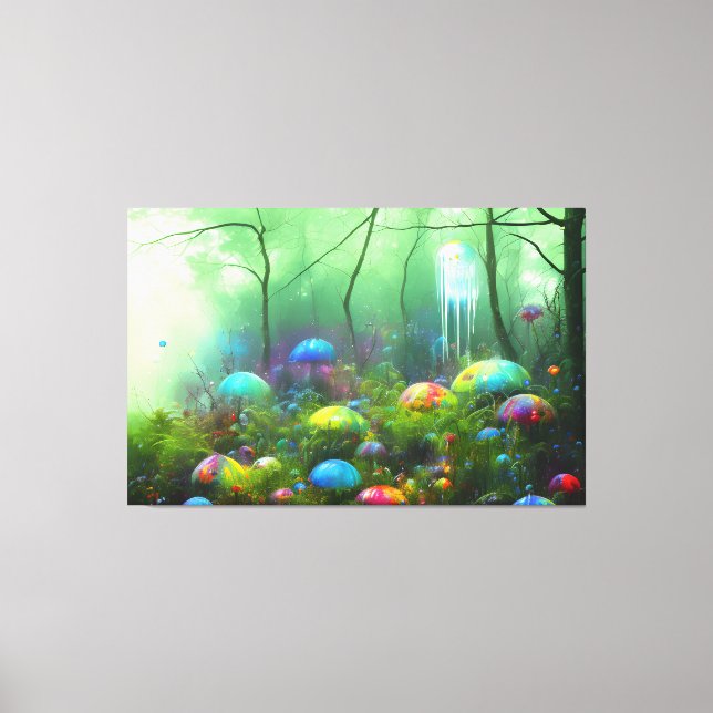 Psychedelic Forest: Colourful Wall Art Print (Front)