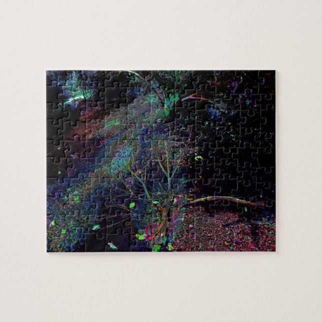 Psychedelic Forest... Jigsaw Puzzle (Horizontal)