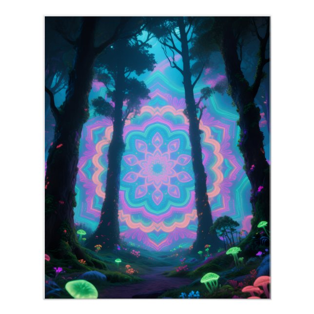 Psychedelic forest poster (Front)