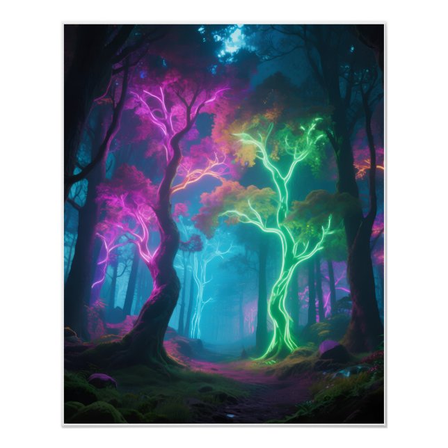 Psychedelic forest poster (Front)