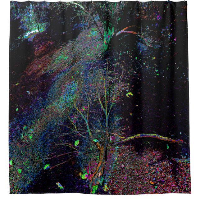 Psychedelic Forest... Shower Curtain (Front)