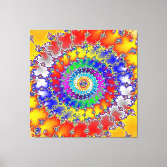 Psychedelic Fractal Canvas Print (Front)