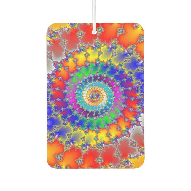Psychedelic Fractal Car Air Freshener (Front)
