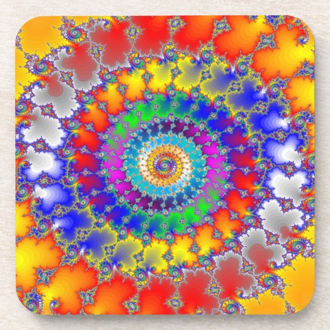 Psychedelic Fractal Coaster (Front)