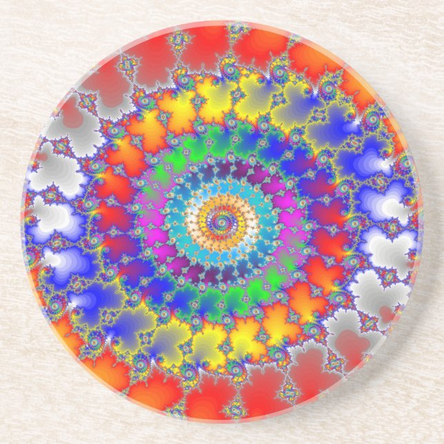 Psychedelic Fractal Coaster (Front)